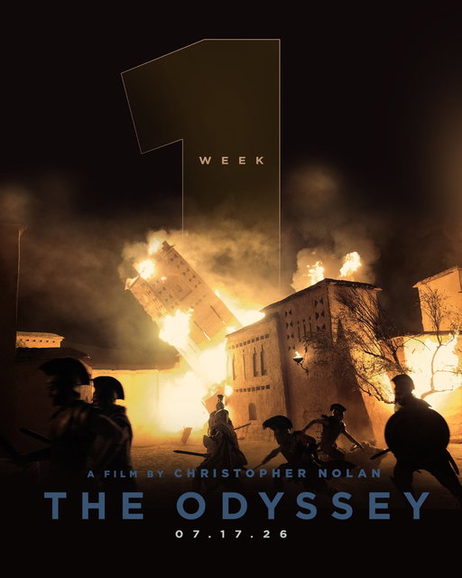 In 1 Week, the epic arrives. Experience Christopher Nolan's The Odyssey in theaters Friday. Get tickets now. 