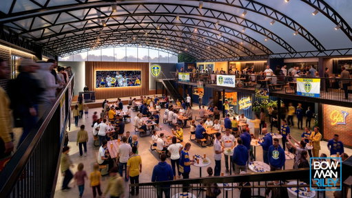 FIRST LOOK at plans to build #LUFC fan park at Elland Road! 😲

A planning application has been submitted for the creation of the ‘multi-purpose venue’ opposite the East Stand. 

The 2,000-capacity 2-floor venue will have bars and food vendors plus an outdoor courtyard! 