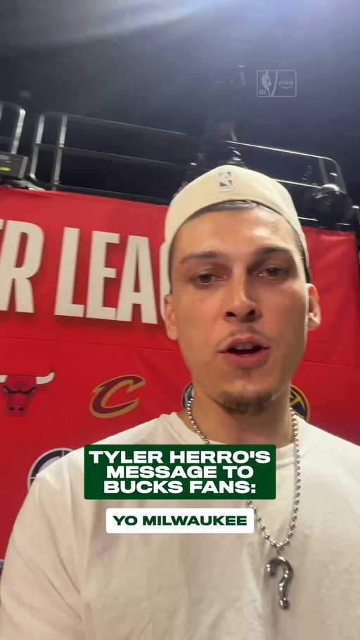 "I'm excited to be here to help them along the way."

Tyler Herro supporting his new team in Vegas 💚 