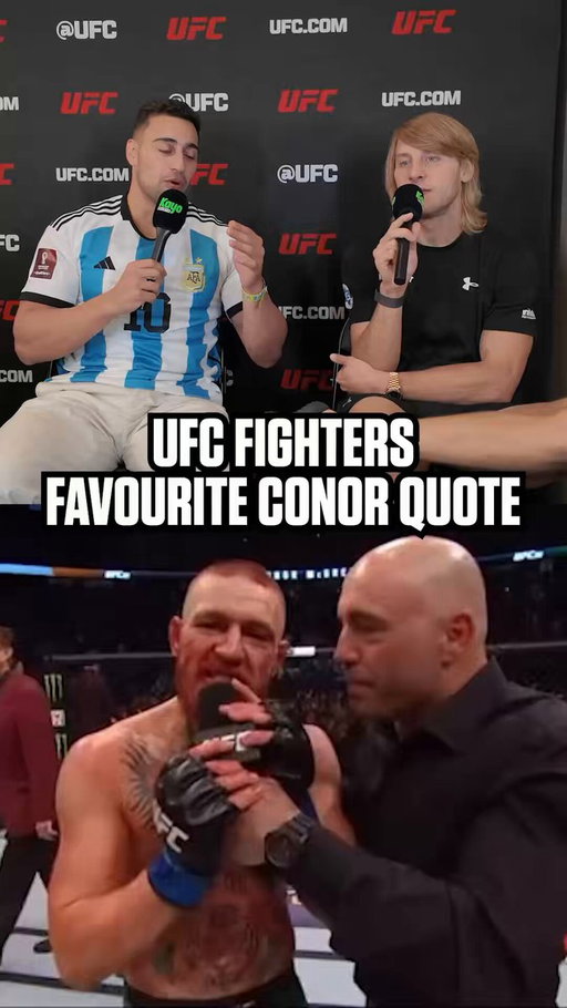 Every UFC fighter has a favourite Conor McGregor quote 😂 