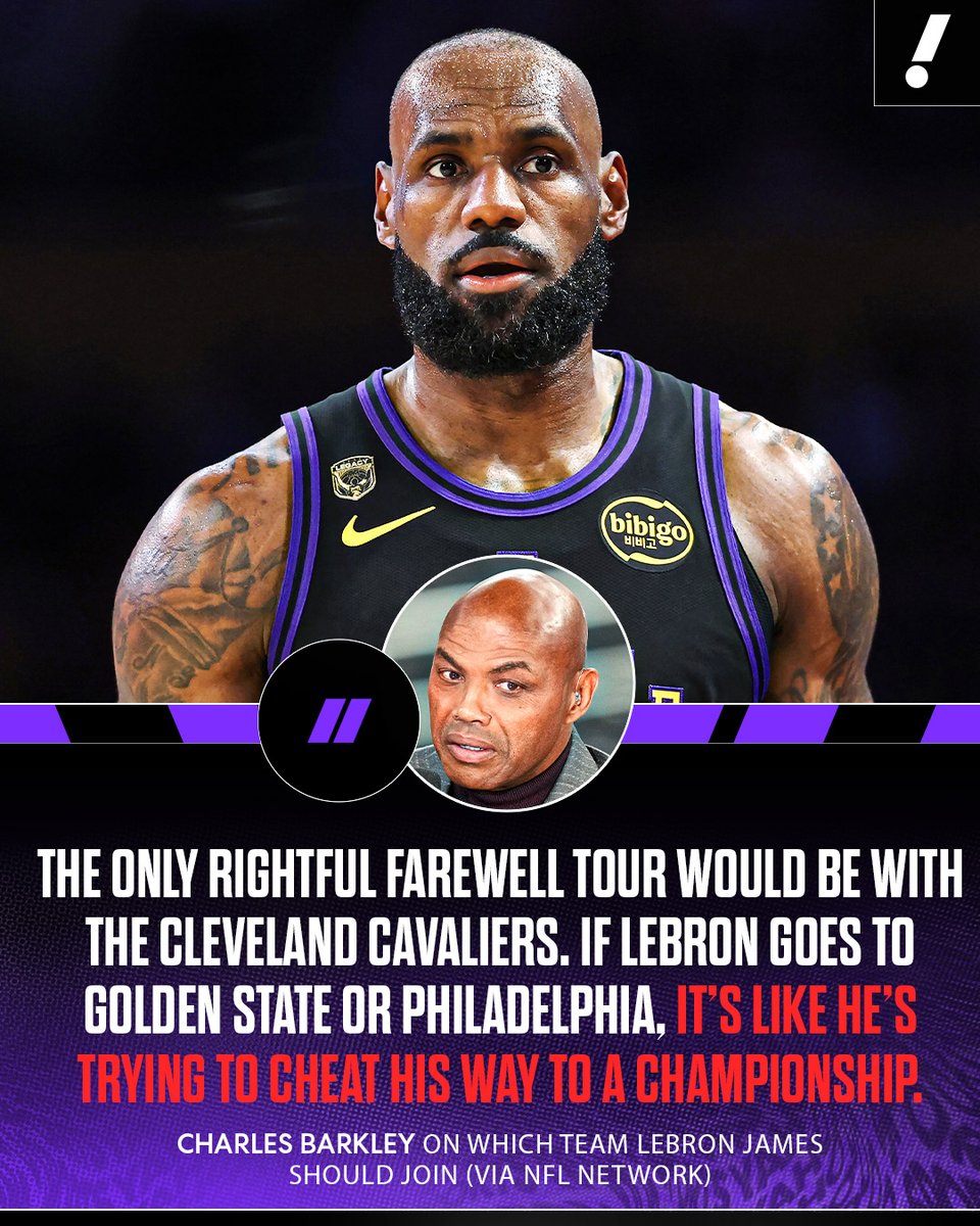 Charles Barkley gives his take on LeBron James’ next destination 👀 