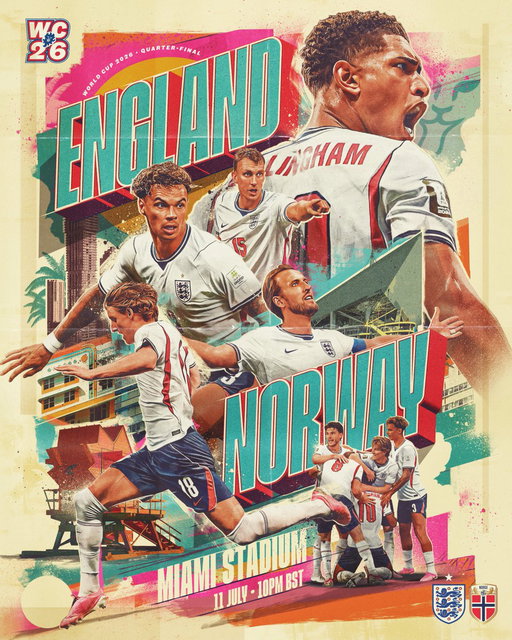 Matchday in Miami. A chance to make the final four.

COME ON ENGLAND! 🏴󠁧󠁢󠁥󠁮󠁧󠁿 