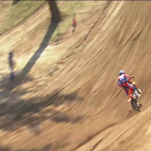 HUGE crash for Sacha 

He gets up and maintains the lead 🤯 

#ProMotocross #SMX 