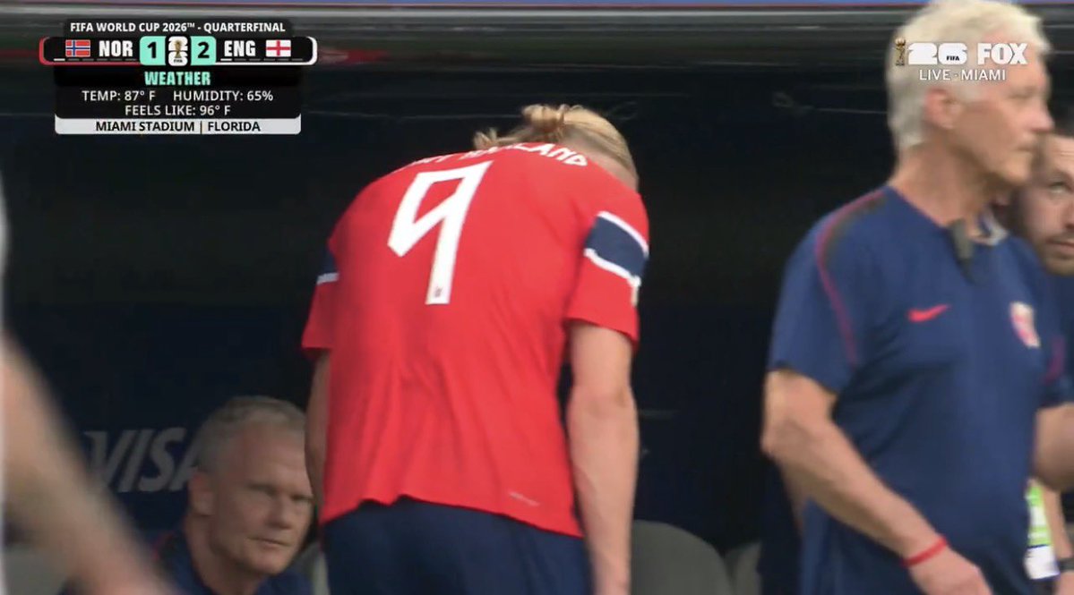 🚨MAJOR BREAKING: ERLING HAALAND IS TAKEN OFF FOR THE SECOND HALF OF EXTRA TIME!! 