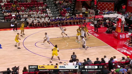 Arthur Kaluma vs Mavericks :

34 PTS
11-16 FG (66%)
6-10 3PT (60%)
5 REB

Besides Cameron Carr in this NBA Summer League, Kaluma has by far been the most consistent player for the Lakers. He had a good 21 points last night with zero misses and with Cam out tonight he let that three ball fly.

Should the Lakers sign him to a two way contract or sign him up out right before someone snatches him up?