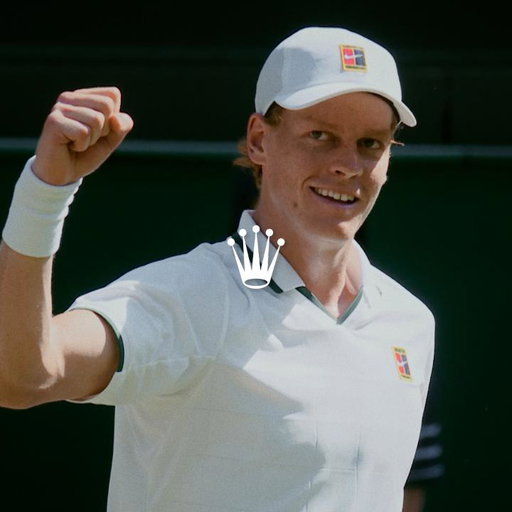 Congratulations @janniksin on your 2nd consecutive victory at @Wimbledon and a 5th Grand Slam® title. Another defining chapter in a remarkable journey. This crown is yours. #RolexFamily #Reachforthecrown 
