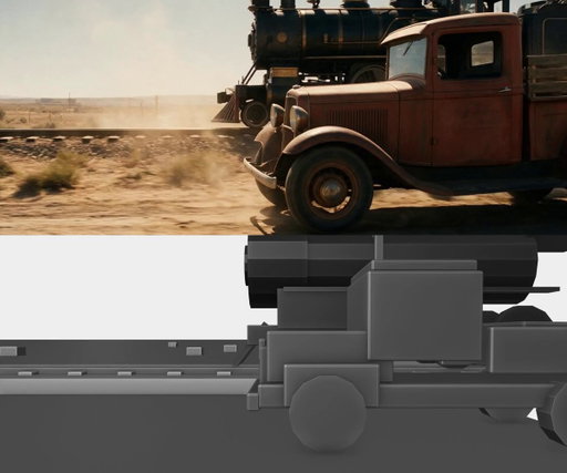 I just released 3DREAL Strong V2 with @fal : our LoRA for LTX 2.3 that turns a blocky 3D render into photoreal footage, keeping the exact camera, layout and timing.

Fable + Blender + fal ltx 2.3 render-to-real

Weights opensource: http://huggingface.co/fal/LTX-2.3-3DREAL-LoRA
Live endpoint : http://fal.ai/models/fal-ai/ltx-2.3-quality/render-to-real
Full tutorial, all three prompts included: https://blog.fal.ai/from-clay-3d-render-to-a-real-action-short-a-3d-to-ai-pipeline-with-total-control/