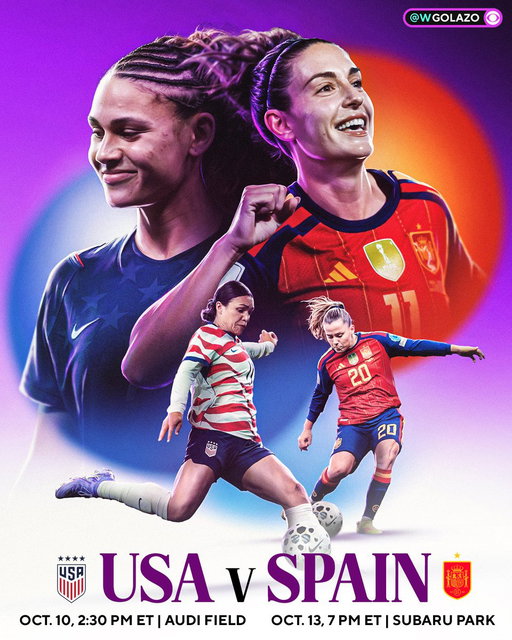 A clash of the world's best is coming to the East Coast 🇺🇸🇪🇸

No. 1 Spain and No. 2 USA will meet in Washington, D.C. and Philadelphia this October. 
