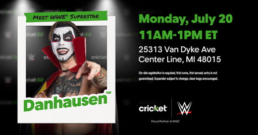 Very 5G Fast, Very Reliable 💚 Come meet @DanhausenAD in Detroit! We Love That Danhausen 🔥 