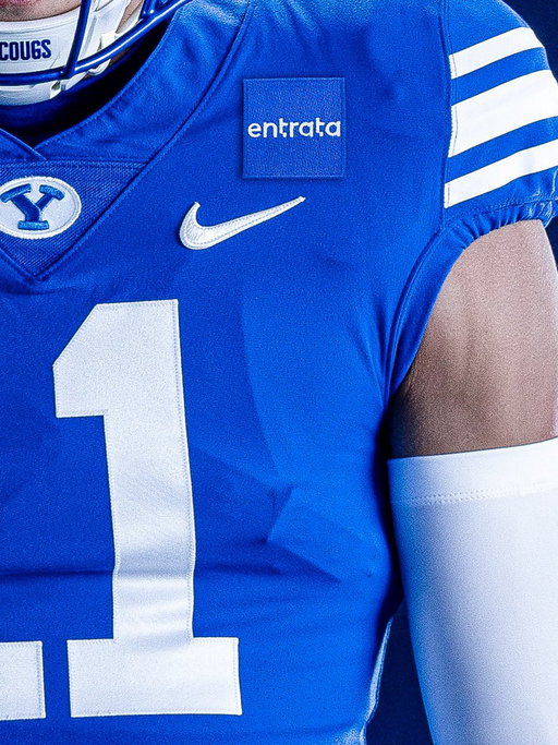 BYU Athletics announces a multi-year partnership with Entrata, making the Utah-based company the first institutional jersey patch partner in BYU Football history. 
