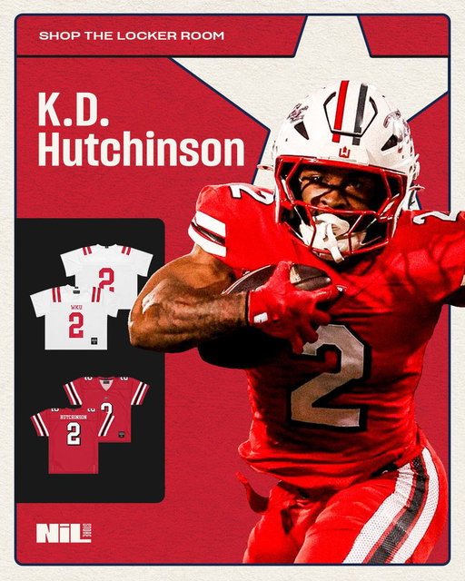 ⭐️ Get to know K.D. Hutchinson ⭐️

A playmaker for WKU, No. 2 is ready to put on a show this season. Support K.D. by shopping his official NIL Store collection.

🛒 Shop the Locker Room today!

https://nil.store/wku/wku-kd-hutchinson-2

#westernkentucky #westernkentuckyfootball 