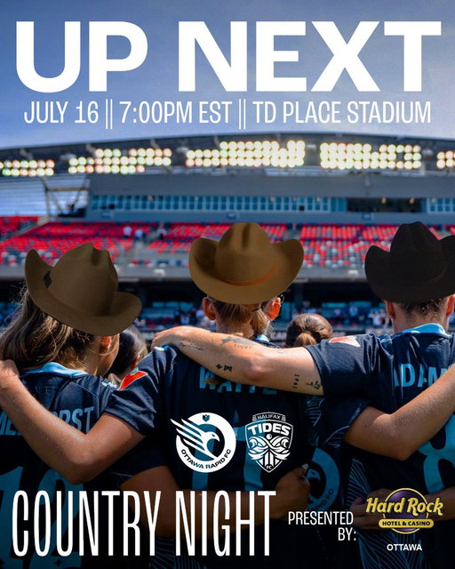 Yeehaw, Rapid fam 🤠🌵

The boots are on, the lights are up, and we’re ready for a showdown at TD Place.

📍 TD Place
📅 Thursday, July 16
⏰ 7 PM 