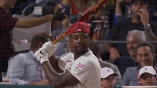 Netflix cameras when the Home Run Derby is down to its final swing: 