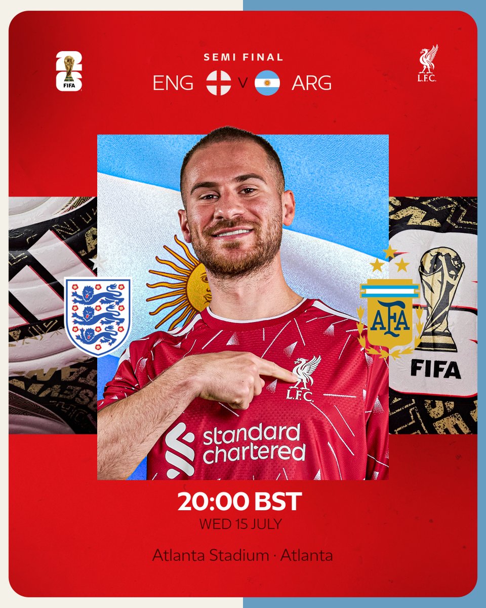 Macca and Argentina take on England for a place in the #FIFAWorldCup final 💪🇦🇷 