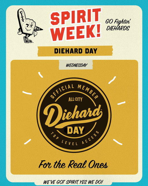 ALLCITY SPIRIT WEEK DAY 3: DIEHARD DAY🖤

Our Diehards are the heart of this community, and today we’re celebrating all of you‼️

Tune in for a full day of shows! 

📺: http://youtube.com/@CHGOSports 