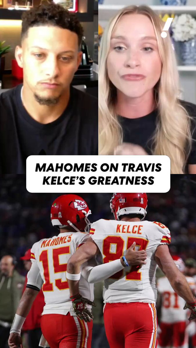 "What makes him who he is, is the leader and person that he is."

@PatrickMahomes opens up about what makes Travis Kelce one of a kind  👏

(via Yahoo Sports Daily) 
