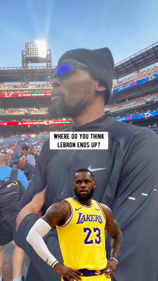 KD weighs in on where he thinks LeBron will end up 👀🗣️ 