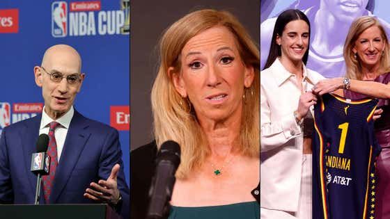 Adam Silver allegedly had To FORCE Cathy Engelbert to suspend Alyssa Thomas for assaulting Caitlin Clark after she wasn't planning to punish the choke artist at all 