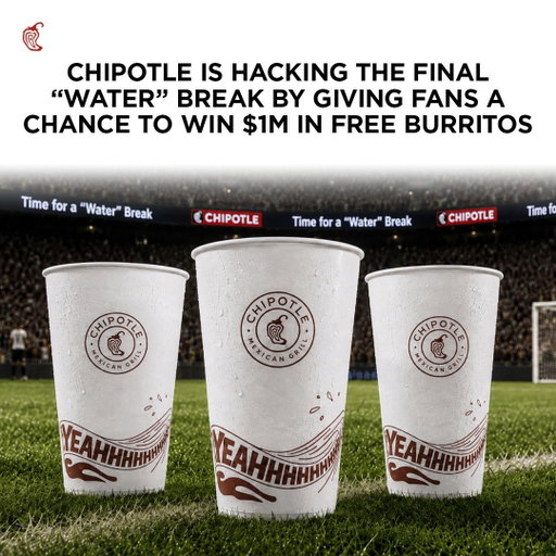 if u sneak lemonade in ur “water” cup this one’s for u 👉during the 2nd water break of the final match on 7/19, we’re giving away $1M in free burritos 🏆here’s how to score👇 