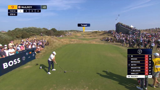 The intention was clear.

Rory McIlroy taking on Royal Birkdale. 