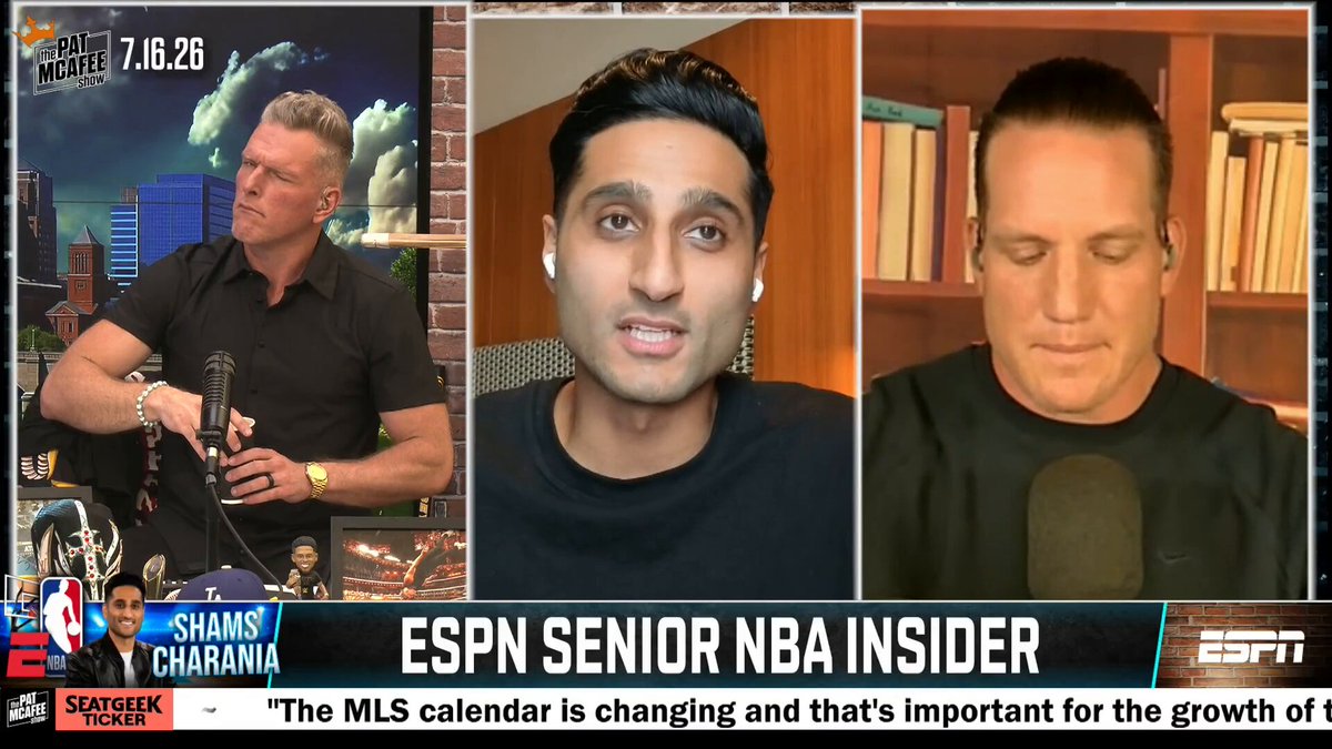 "I think as we get into next week LeBron James is getting closer and closer to making a decision..

The focus is really on the Cavaliers, Heat, Warriors, and the 76ers" ~ @ShamsCharania #PMSLive 