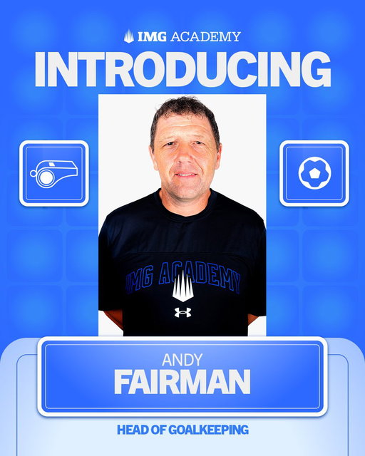 Welcome Andy Fairman to IMG Academy! 🧤⚽
Our new Head of Goalkeeping brings 20+ years of experience across the Premier League, EFL, and international football, with a vision to build the No. 1 goalkeeper program in the U.S.

Learn more 🔗 https://bit.ly/4sh8AdS 