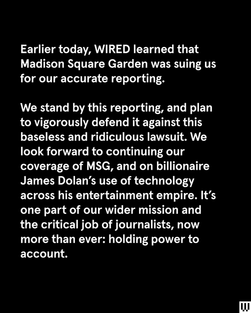 A statement from WIRED leadership. 