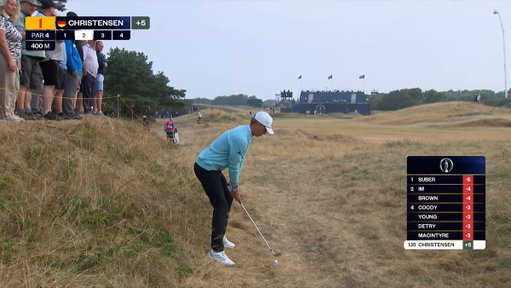 Day two of The 154th Open begins with a birdie from Tiger. 