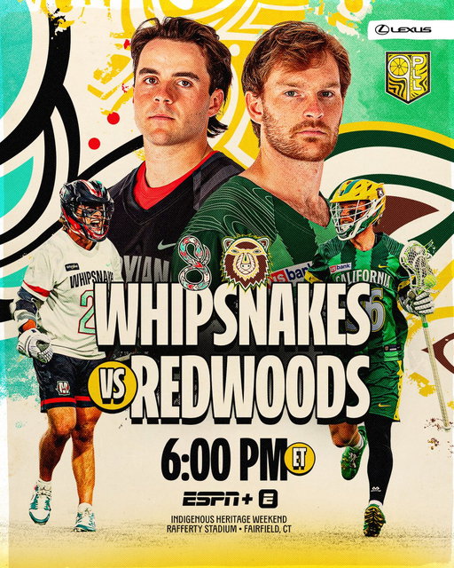 BACK IN ACTION TONIGHT FOR FRIDAY NIGHT LACROSSE 🔥🥍

📺: ESPN App
⏰: 6:00 p.m. ET
🎟️: http://bit.ly/4ptKBIG 
