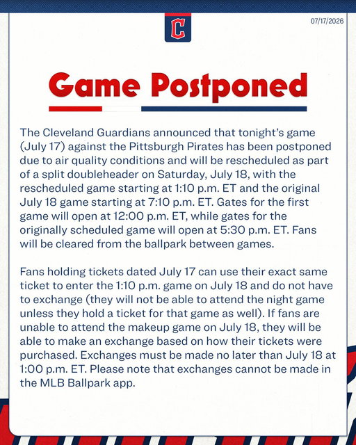 An update on tonight's game.

#GuardsBall 