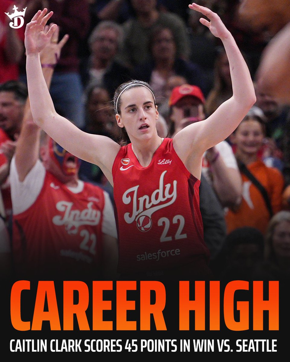 Caitlin Clark is so back ‼️

CAREER HIGH + WIN VS. SEATTLE STORM 🔥 