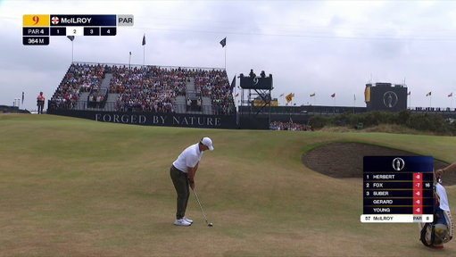 It's ridiculous. It's Rory.

A chip-in eagle for McIlroy on the 9th moves him to -2 for the Championship. 
