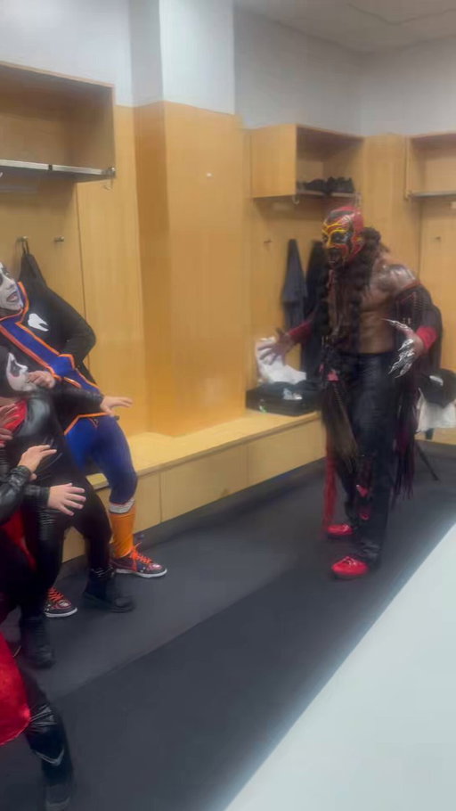 Danhausen and his mini hausens meets Boogeyman 