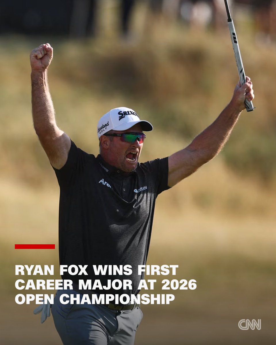 Ryan Fox took home the Claret Jug after draining a birdie putt on the 18th hole to win the 2026 The Open Championship at Royal Birkdale. https://t.co/eiIP1TG30f 
