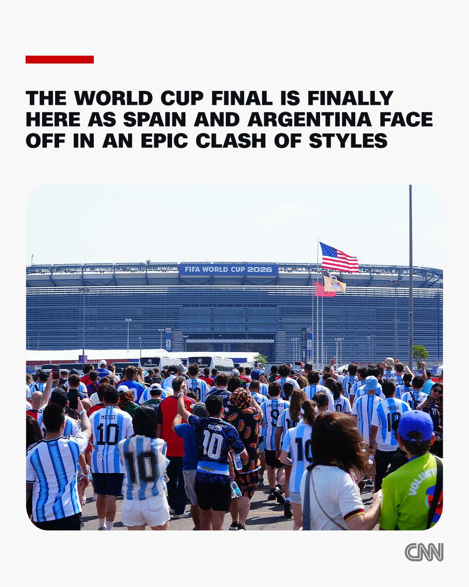 Spain is set to clash against defending champion Argentina at MetLife Stadium in  New Jersey to cap an epic World Cup. Plus, we'll see the first-ever halftime show for a final, with performances by Madonna, Shakira, Justin Bieber and BTS. Follow live updates. https://t.co/JX3qObwRhS