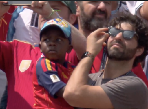 A Spanish jersey and a paw patrol hat. 