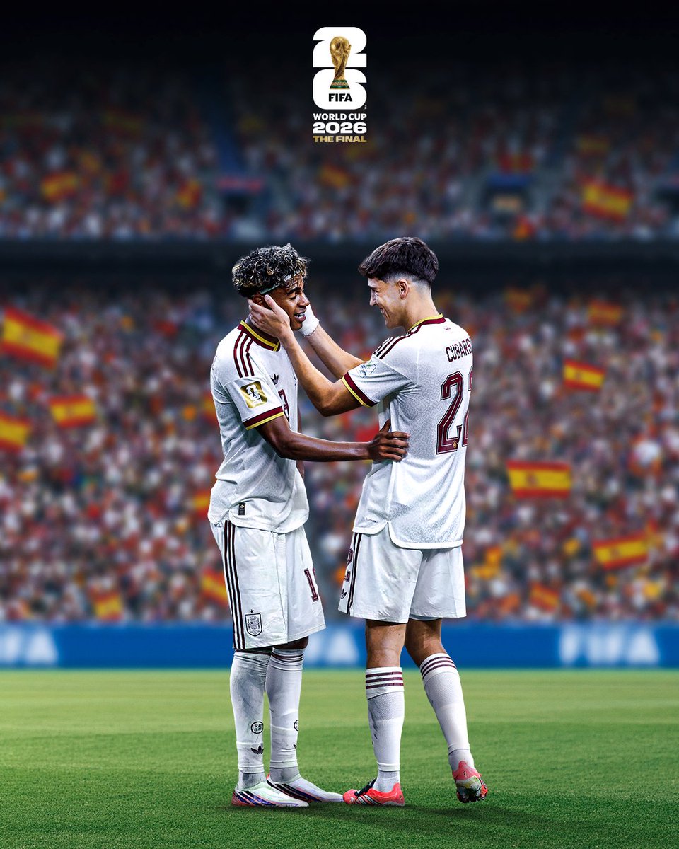 Making history on football’s biggest stage 🤩

Lamine Yamal and Pau Cubarsí have become the first set of teenagers to start a @FIFAWorldCup final for the same team 👏 