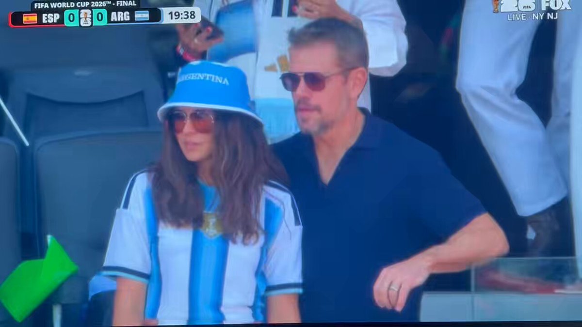 It’s been a hell of a weekend for Matt Damon. He has #1 movie at the box office, got to attend the World Cup Final, and just got mistaken for Brad Pitt on the TV broadcast.  