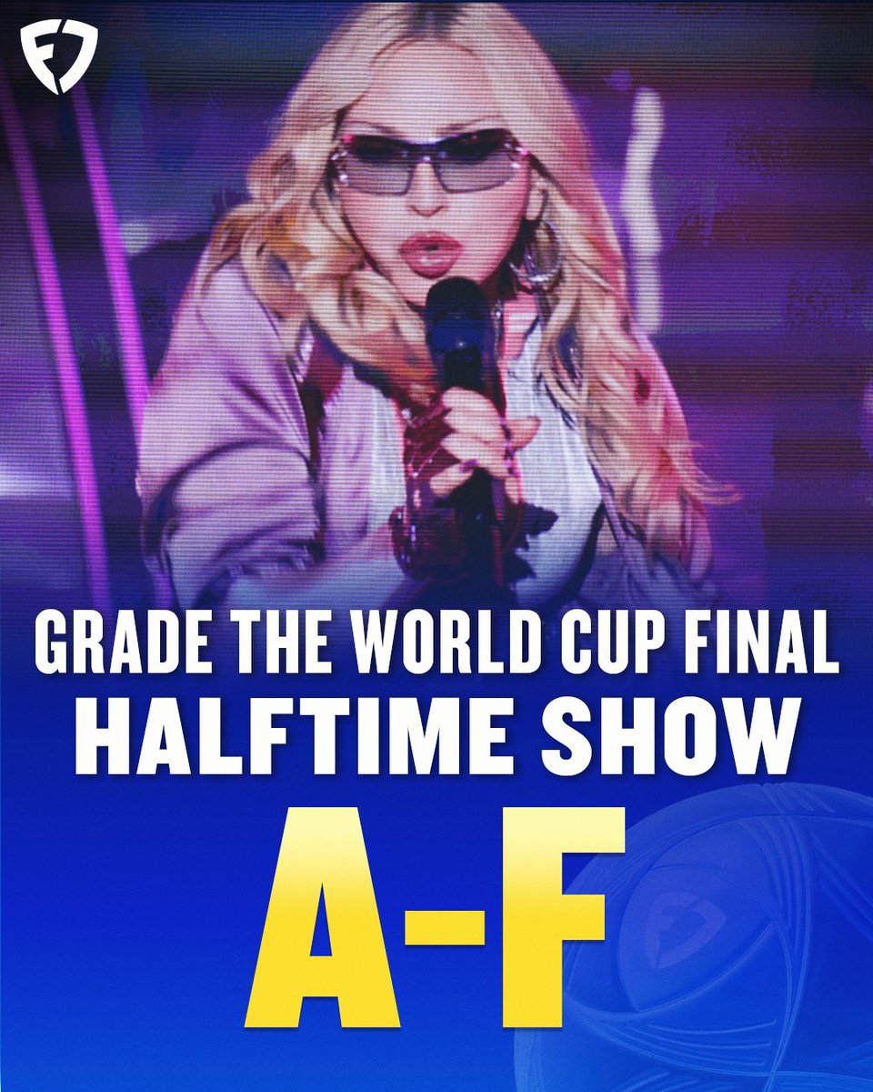 MADONNA
JUSTIN BIEBER
SHAKIRA
BTS
TED LASSO
RONALDO &amp; RONALDINHO

Grade the first-ever World Cup halftime show, A-F ✍️

#FIFAWorldCup 
