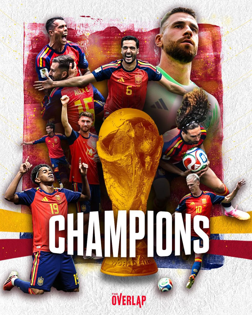 🇪🇸 SPAIN ARE WORLD CUP CHAMPIONS 🇪🇸

A tense final needed extra time, but Ferran Torres delivered the winner to crown Spain world champions! 🌍 