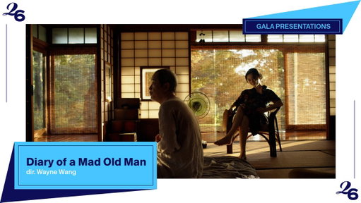 #TIFF26 World Premiere:

🖊️ DIARY OF A MAD OLD MAN
dir. Wayne Wang 