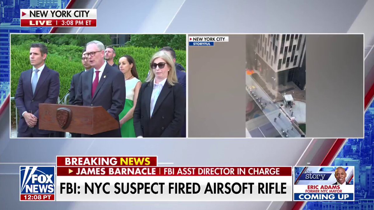NEW: The FBI says the man accused of setting off an incendiary device outside a federal building in New York City has been identified as 43-year-old former U.S. Army soldier Andrew Arrabaca.

Arrabaca served from 2001 to 2005 as a Patriot missile systems mechanic, according to the FBI.

The FBI says he poured gasoline onto the ground and ignited it with a lighter and a firework that proceeded to catch on fire. He then pulled out an airsoft rifle and fired 5 to 7 pellets.