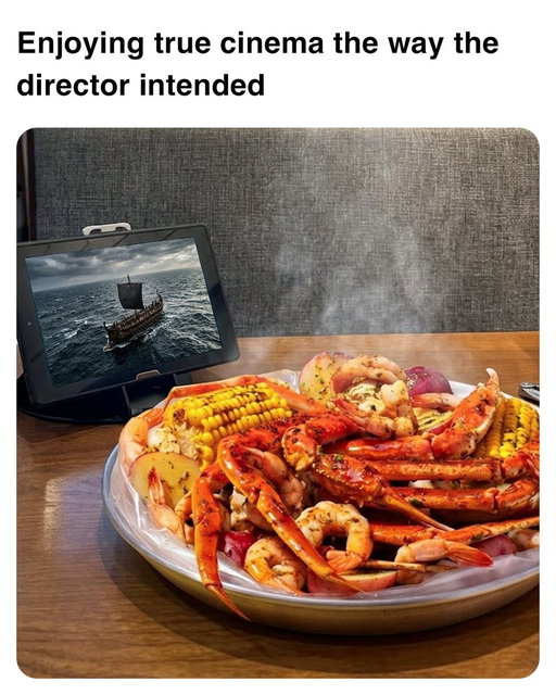 Ya of course we’d fight mythical creatures for ten years to get home to Crabfest 