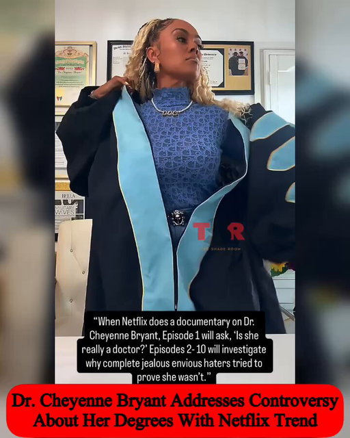 Dr. Cheyenne Bryant addressed the controversy surrounding her degrees and credentials with this Netflix trend after previously mentioning that she does not have a therapy license. Although she does have a doctorate in counseling psychology, critics have argued that there are no public records to verify her credentials.✍🏾:#TSRStaffJR