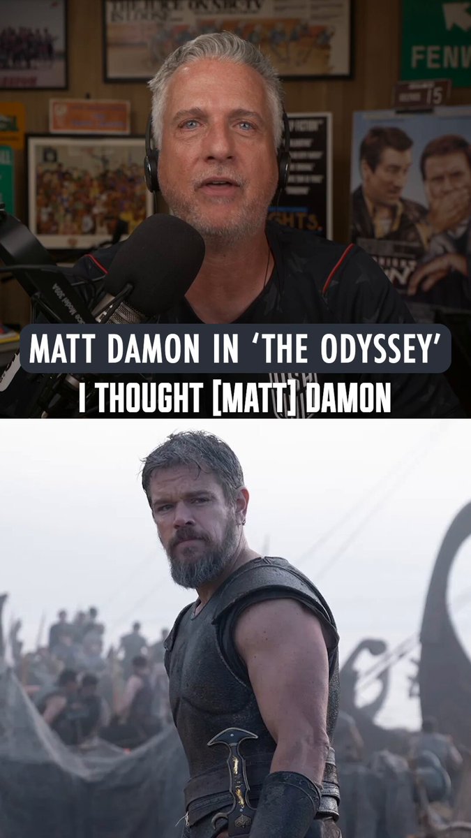 "That was the best I've ever seen him in a movie."

@BillSimmons and @ChrisRyan77 on why Matt Damon was the perfect choice to play Odysseus in 'The Odyssey.' 