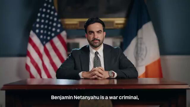 NYC Mayor Zohran Mamdani: 

New York has no legal authority to arrest Netanyahu, and the federal government should do it.

"Benjamin Netanyahu is not welcome in New York City." 