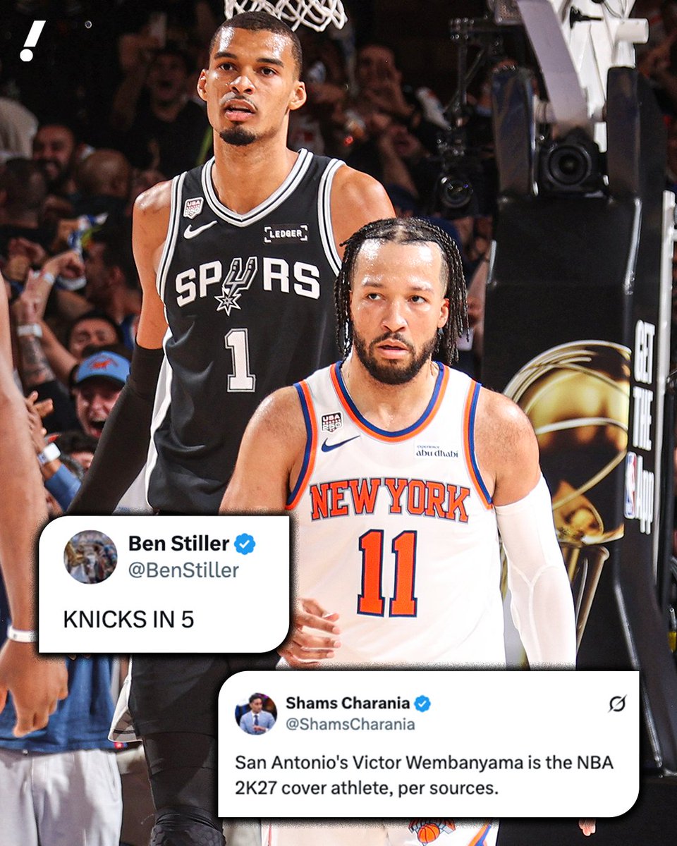 Ben Stiller’s response to Wemby being named the NBA 2K27 cover athlete 😅🖐 