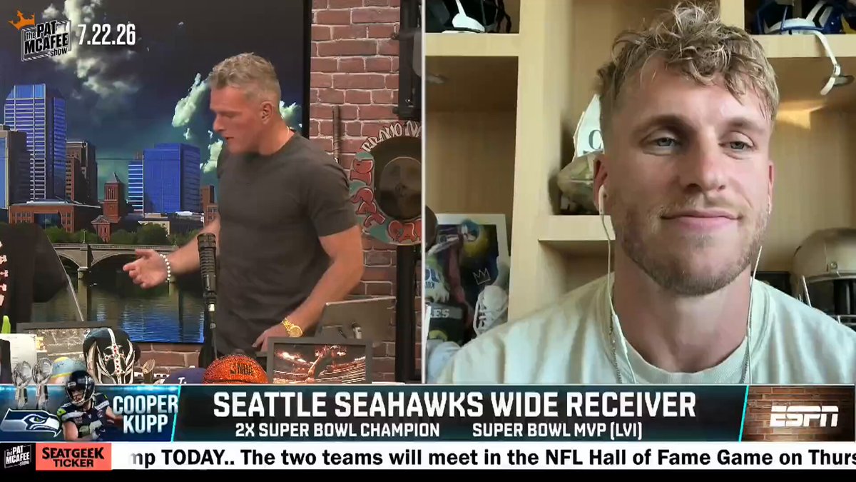 "Mike Macdonald is a big believer in ones on ones during training camp..

Let's compete over and over again..

We're seeing the best defense in the league on a daily basis" ~ @CooperKupp #PMSLive 