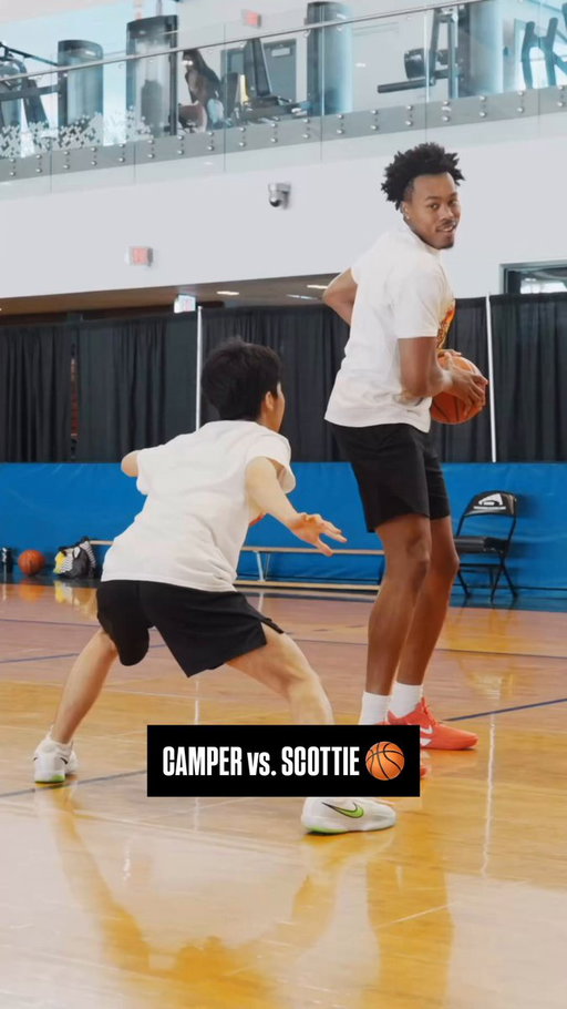 POV: you’re playing defense against Scottie at his Vancouver camp 🏀🎥 