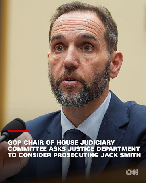Republican Rep. Jim Jordan, chair of the House Judiciary Committee, asked the Justice Department to consider criminally charging special counsel Jack Smith, who previously prosecuted President Donald Trump, according to a letter sent to DOJ obtained by CNN. https://t.co/9BFDJuyfVJ